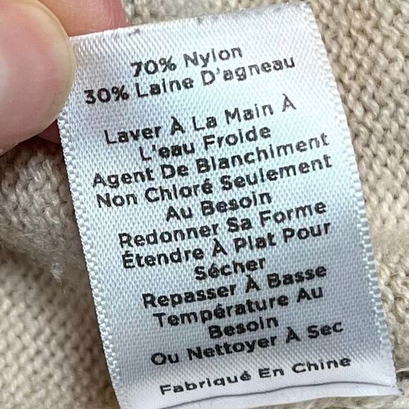 Talbots Women’s Tan Basket Weave Sweater Petite Small - Picture 11 of 11